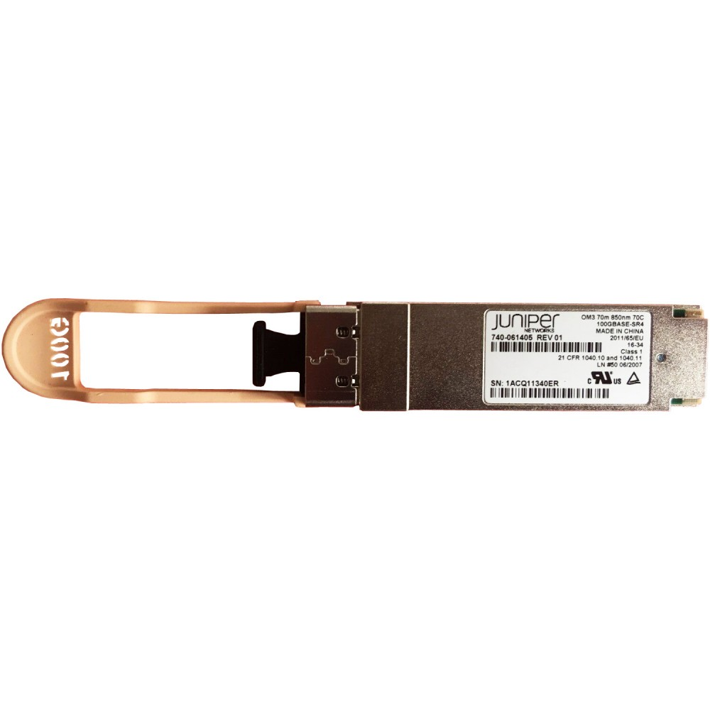 Juniper JNP-QSFP-100G-SR4 (740-061405) QSFP28 100GBASE-SR4 Parallel Multi-Mode Optical Transceiver Module