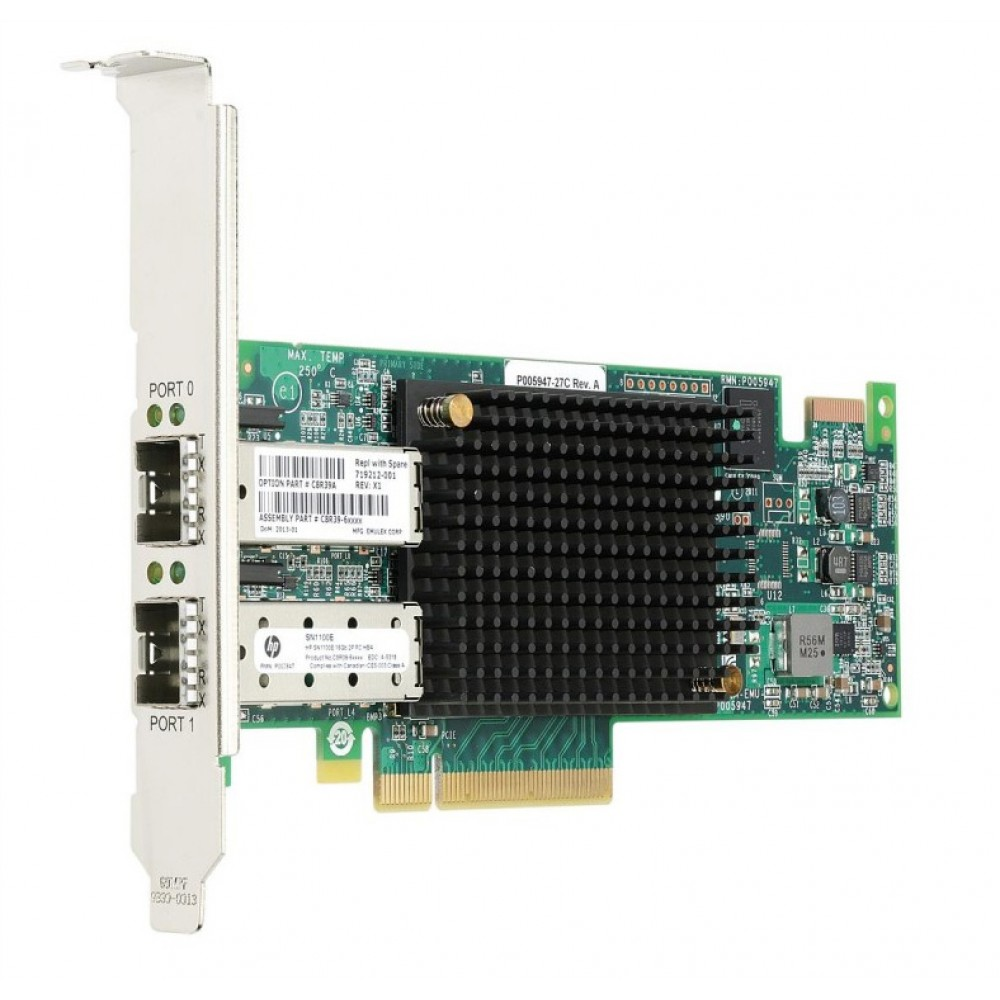 HPE StoreFabric SN1100E 16Gb Dual Port Fibre Channel Host Bus Adapter (C8R39A)