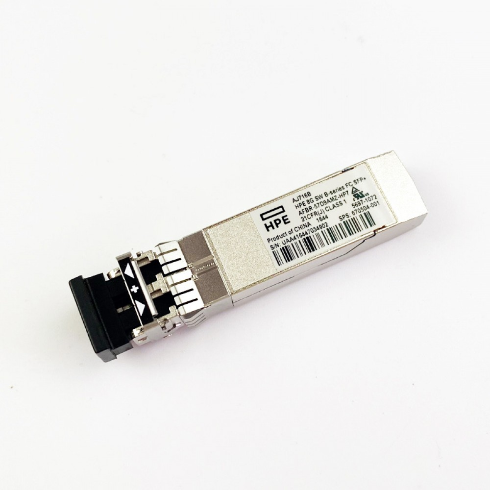 HPE AJ716B 8Gb Shortwave B-series FC SFP+ Transceiver