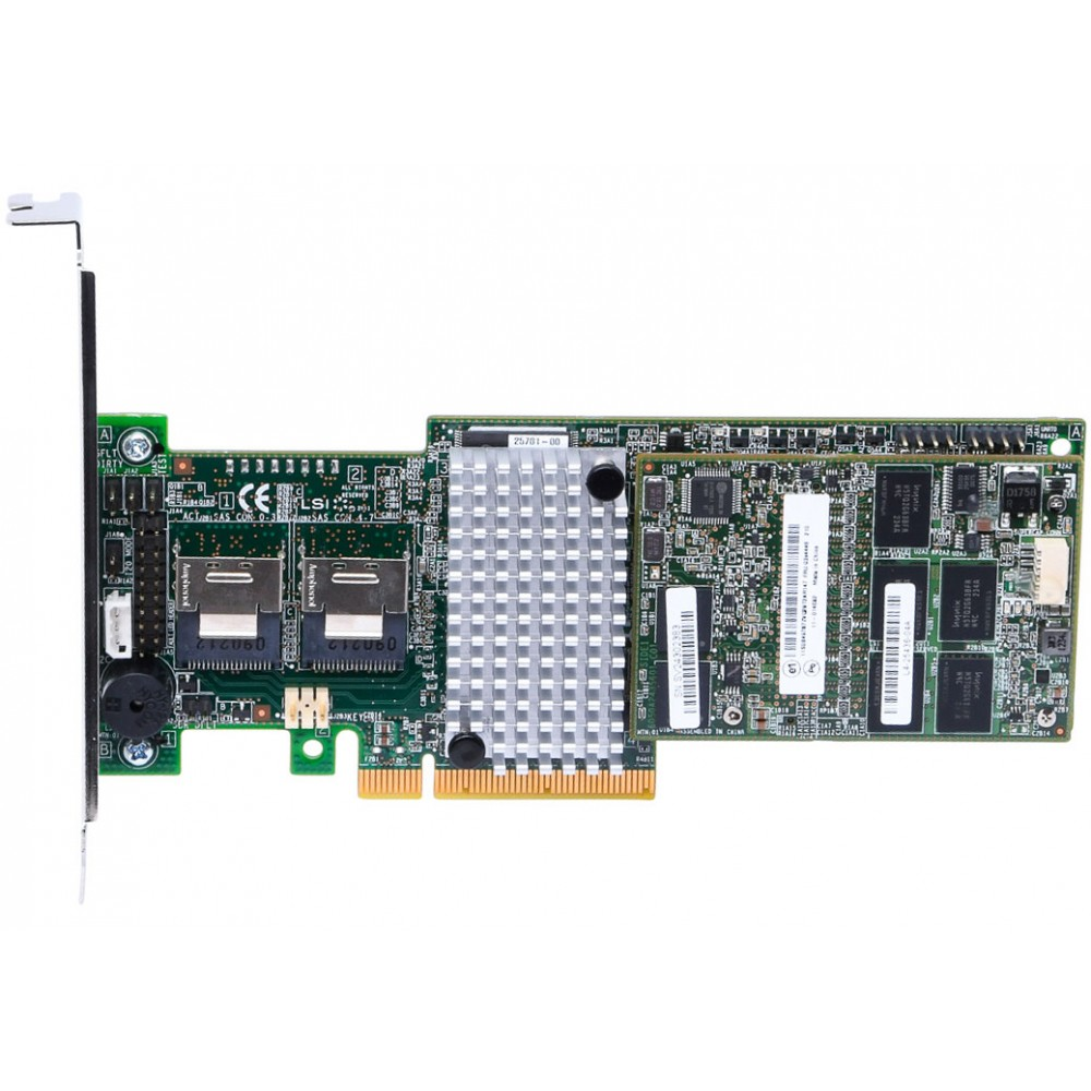 Broadcom LSI 9270CV‑8i PCIe3.0 MegaRAID RAID Controller (Flashable IT-Mode HBA, CacheVault)