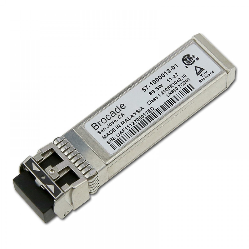 Brocade XBR-000159 8Gb Short Wavelength SFP+ Transceiver 500m 128-Pack