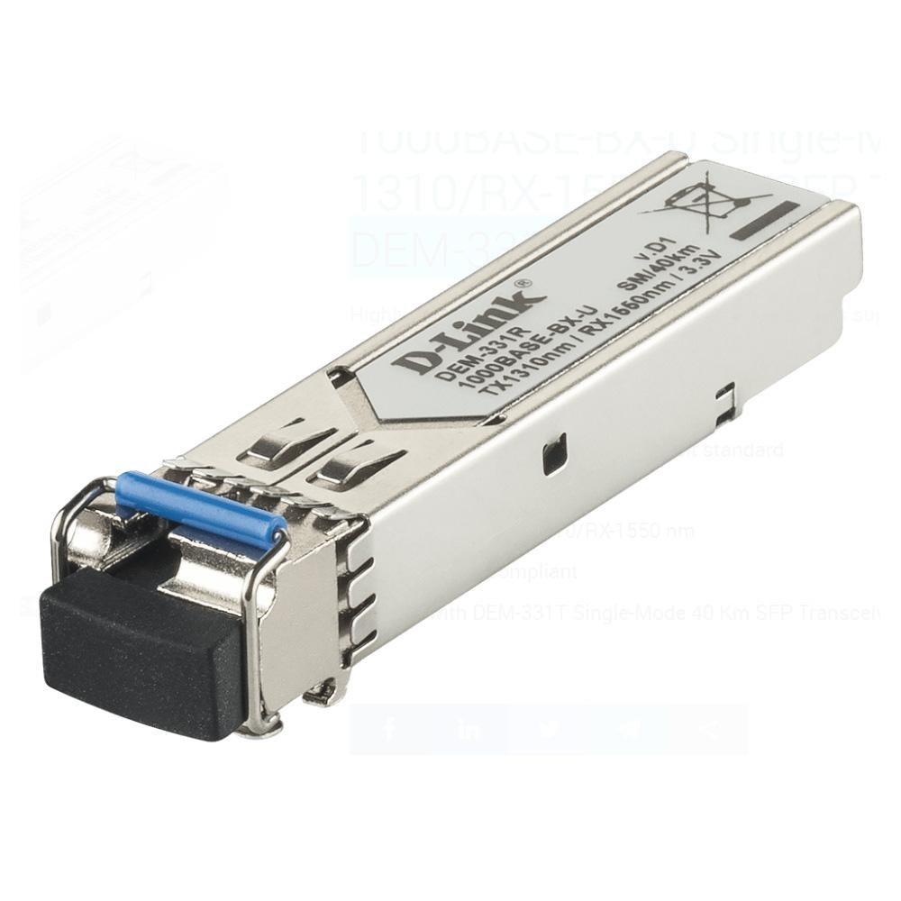 D-Link DEM-331R SFP 1000BASE-BX-U BiDi Single-Fiber Gigabit Optical Transceiver