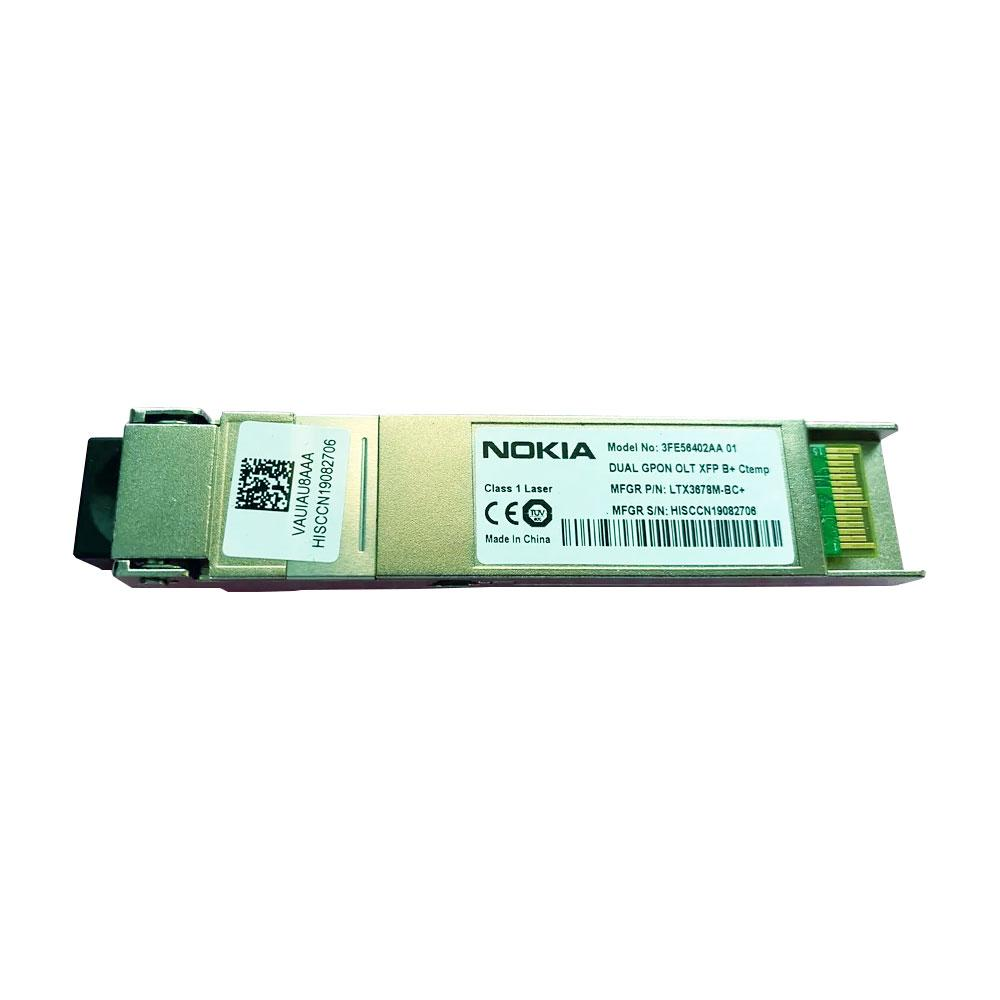 Nokia 3FE56402AA Dual GPON OLT XFP B+ C-temp Transceiver Module