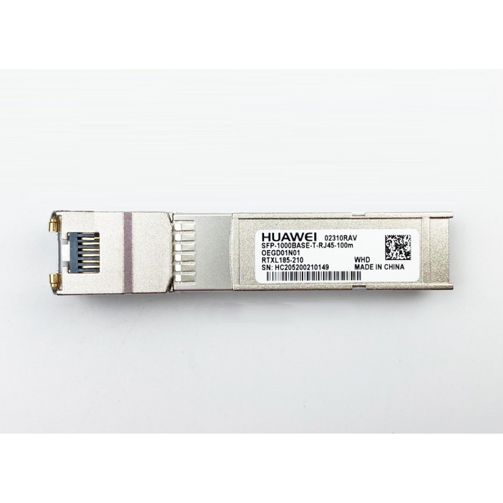Huawei SFP 1000BASE-T Copper Electrical Module 02310RAV (OEGD01N01)