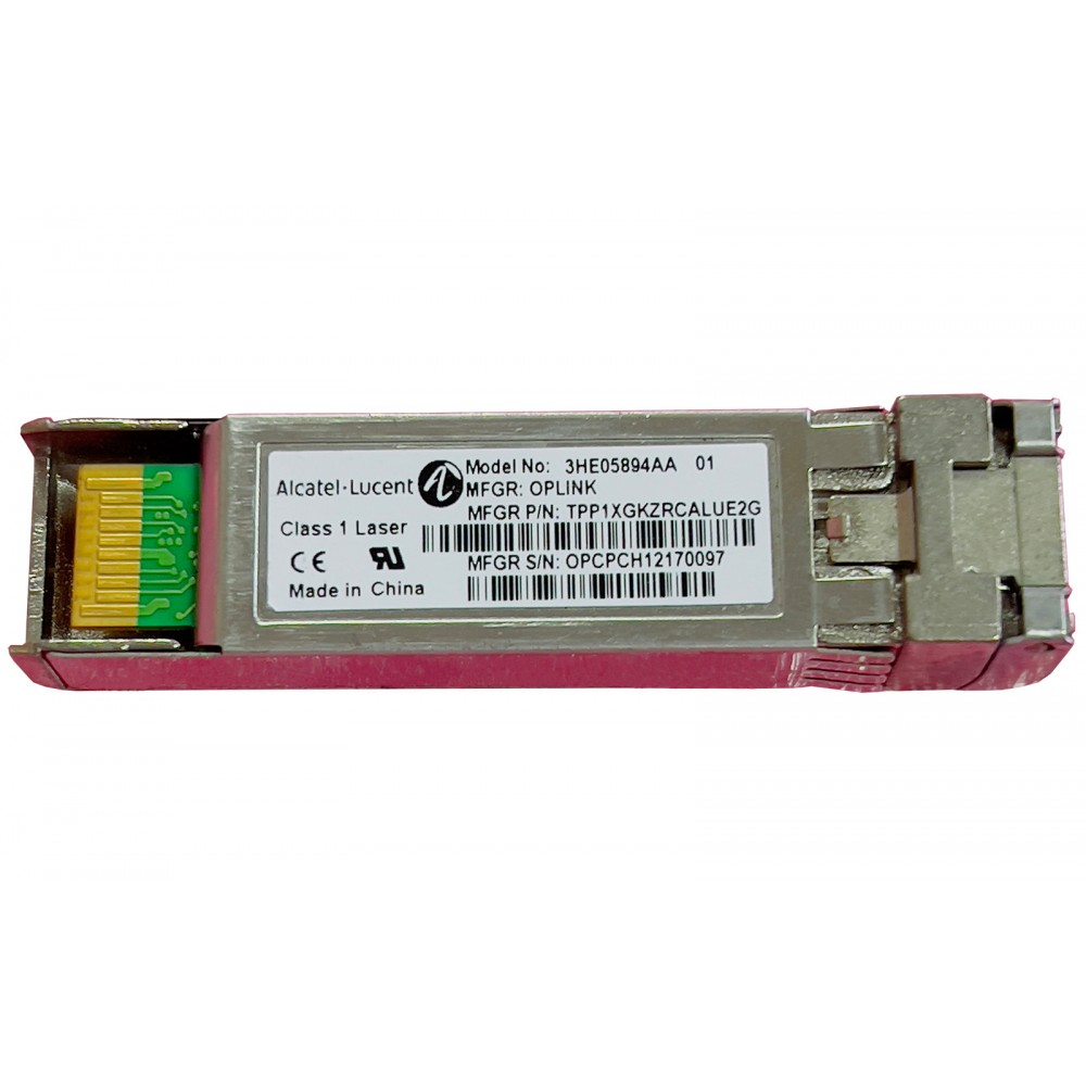 Alcatel-Lucent 3HE05894AA SFP+ 10GE ZR Long-Haul Optical Transceiver Module