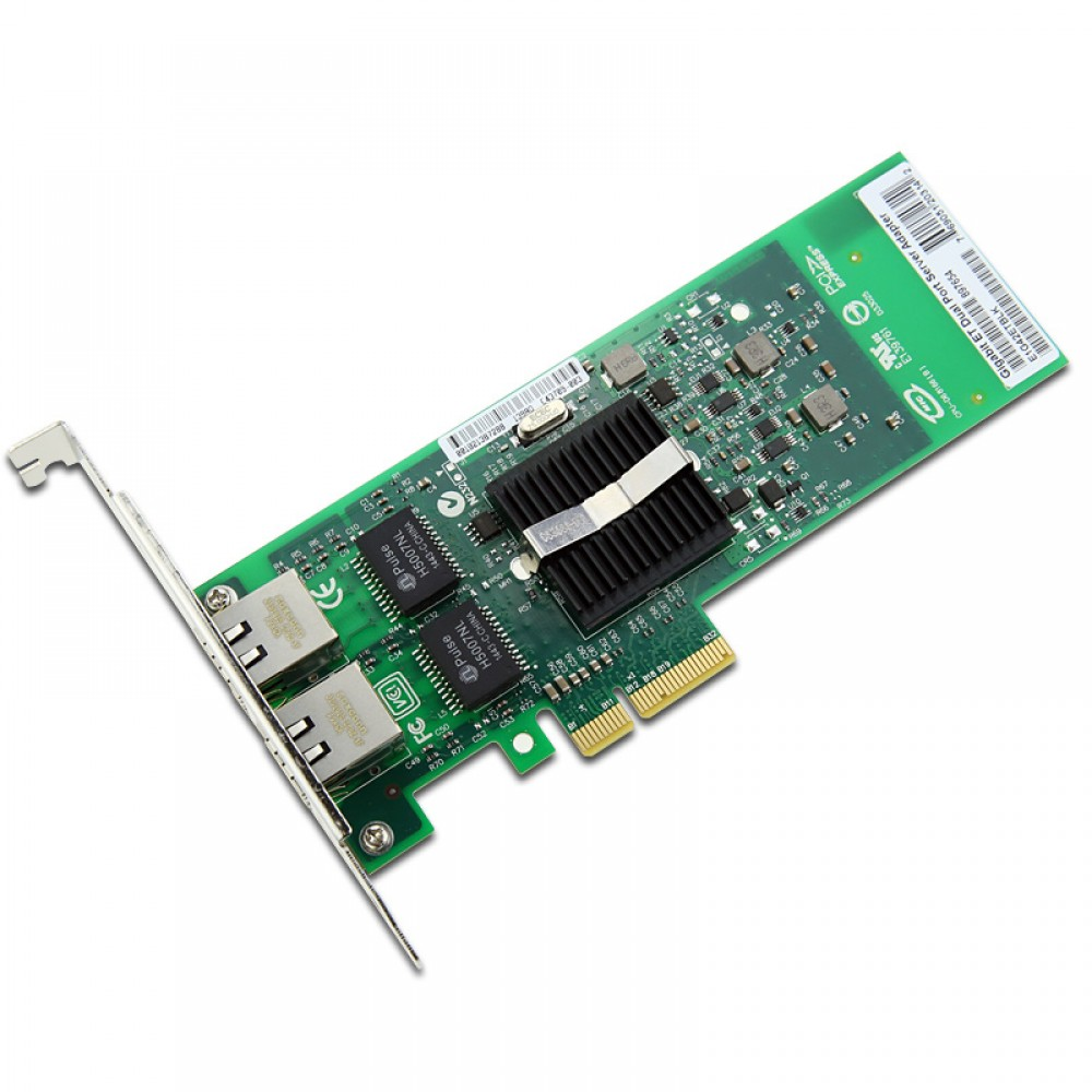 Intel E1G42ET Dual Gigabit RJ45 Copper PCIe Server Network Adapter (82576 Chip)