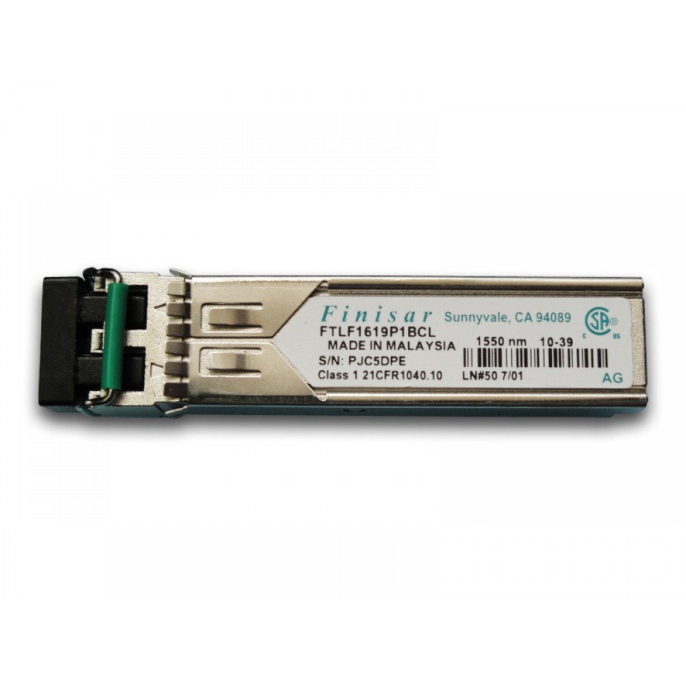 Finisar FTLF1619P1BCL 1000BASE-EZX & 2G FC SFP Transceiver