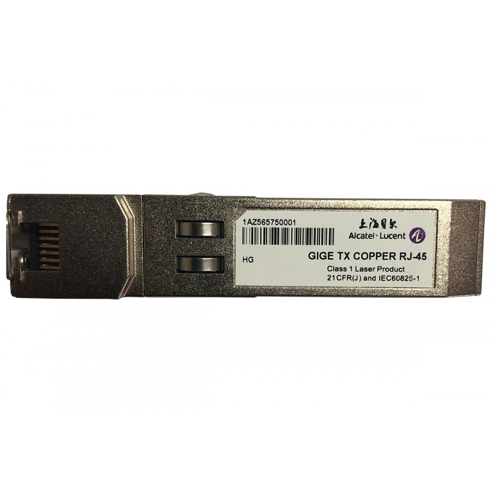 Alcatel-Lucent 1AZ565750001 SFP 1000BASE-T RJ45 Copper Transceiver Module